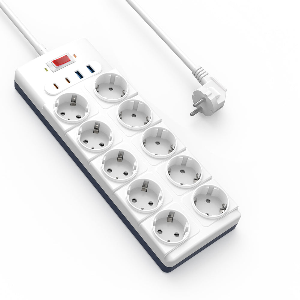 Wiwu Wi-S008 20W GaN Tech Power Strip 14 in 1 Çoklu Priz 2M Wiwu Wi-S008 20W GaN Tech Power Strip 14 in 1 Çoklu Priz 2M